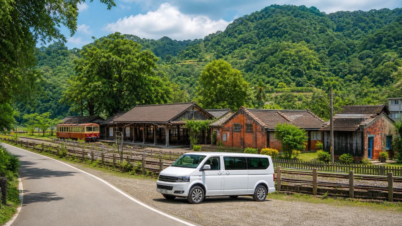 苗栗南庄・三義山城線風景示意圖